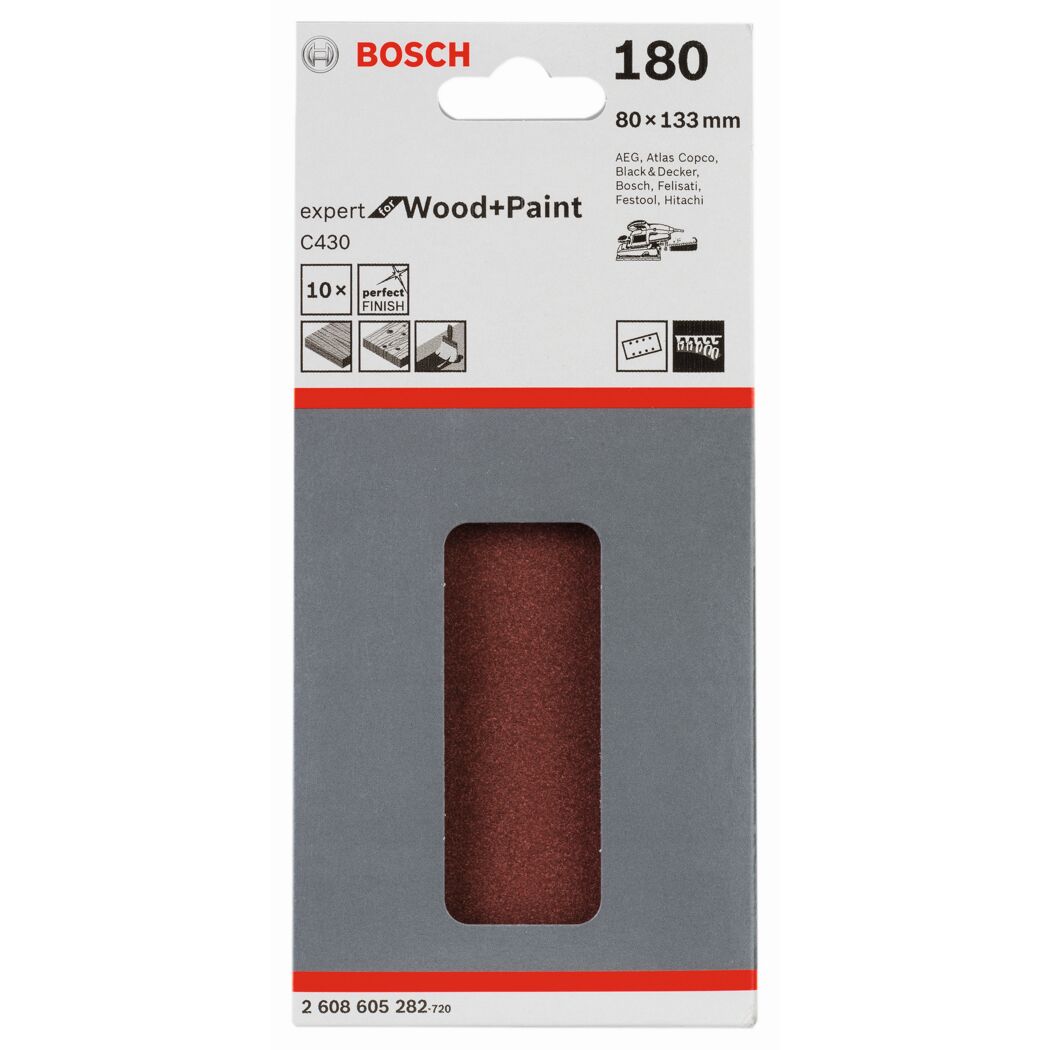 Schleifblatt Bosch Expert for Wood+Paint C430 180er Körnung