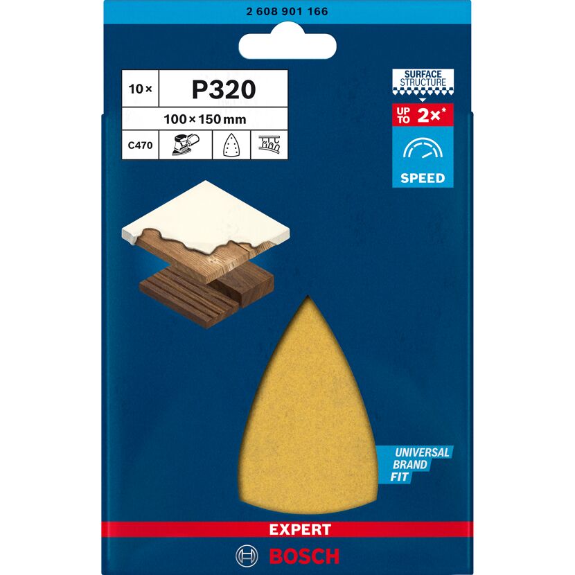 Schleifblatt P320 C470 100 x 150 mm von Bosch