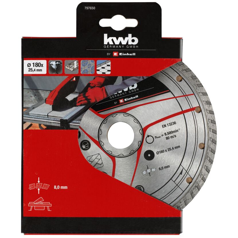 kwb Diamant-Trennscheibe 180 x 25,4 mm
