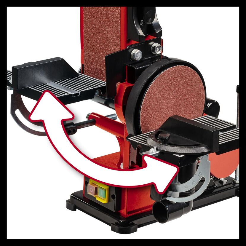 Details des TC-US 380 mit verstellbarem Schleiftisch