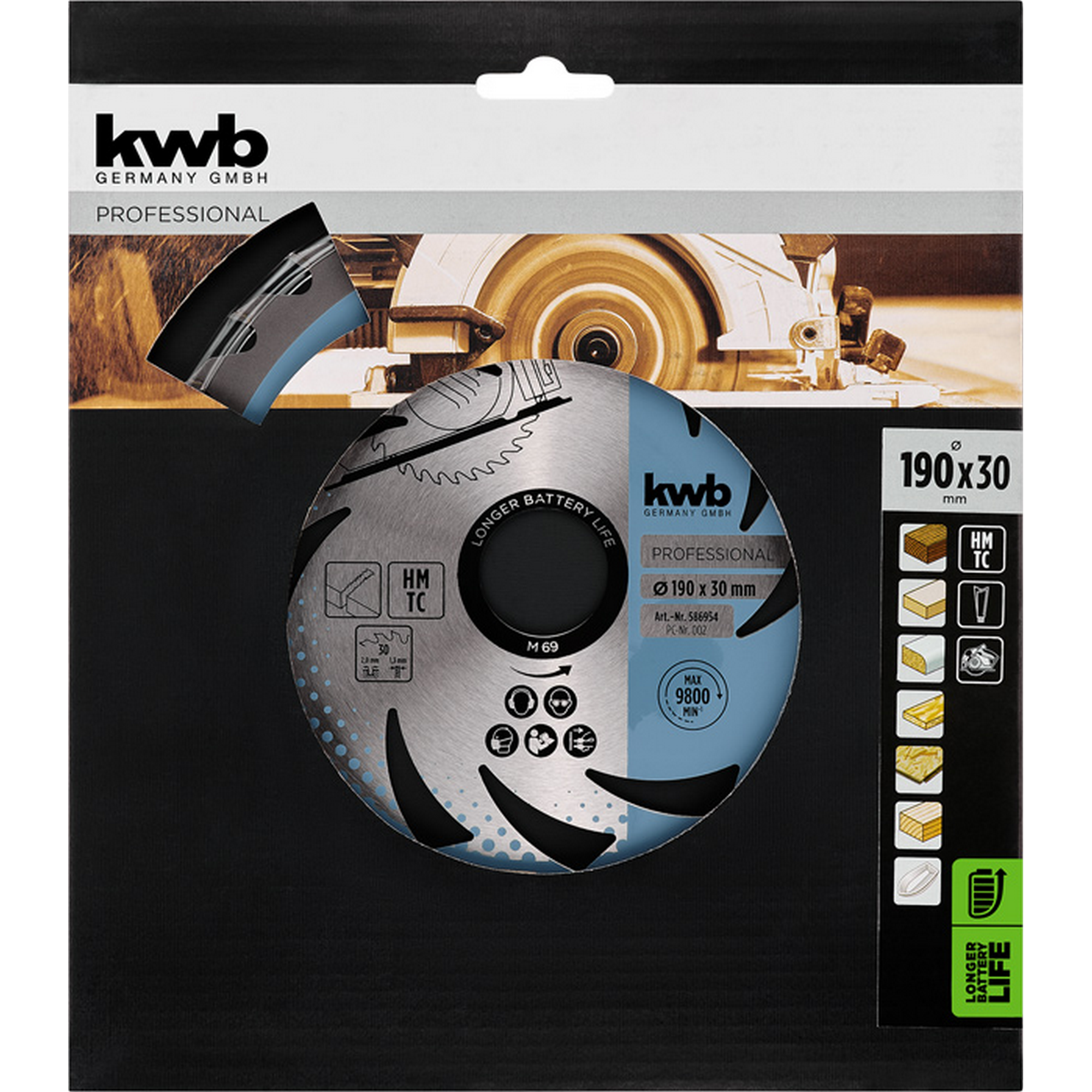 Kreissägeblatt Ø 190 x 2 x 30 mm