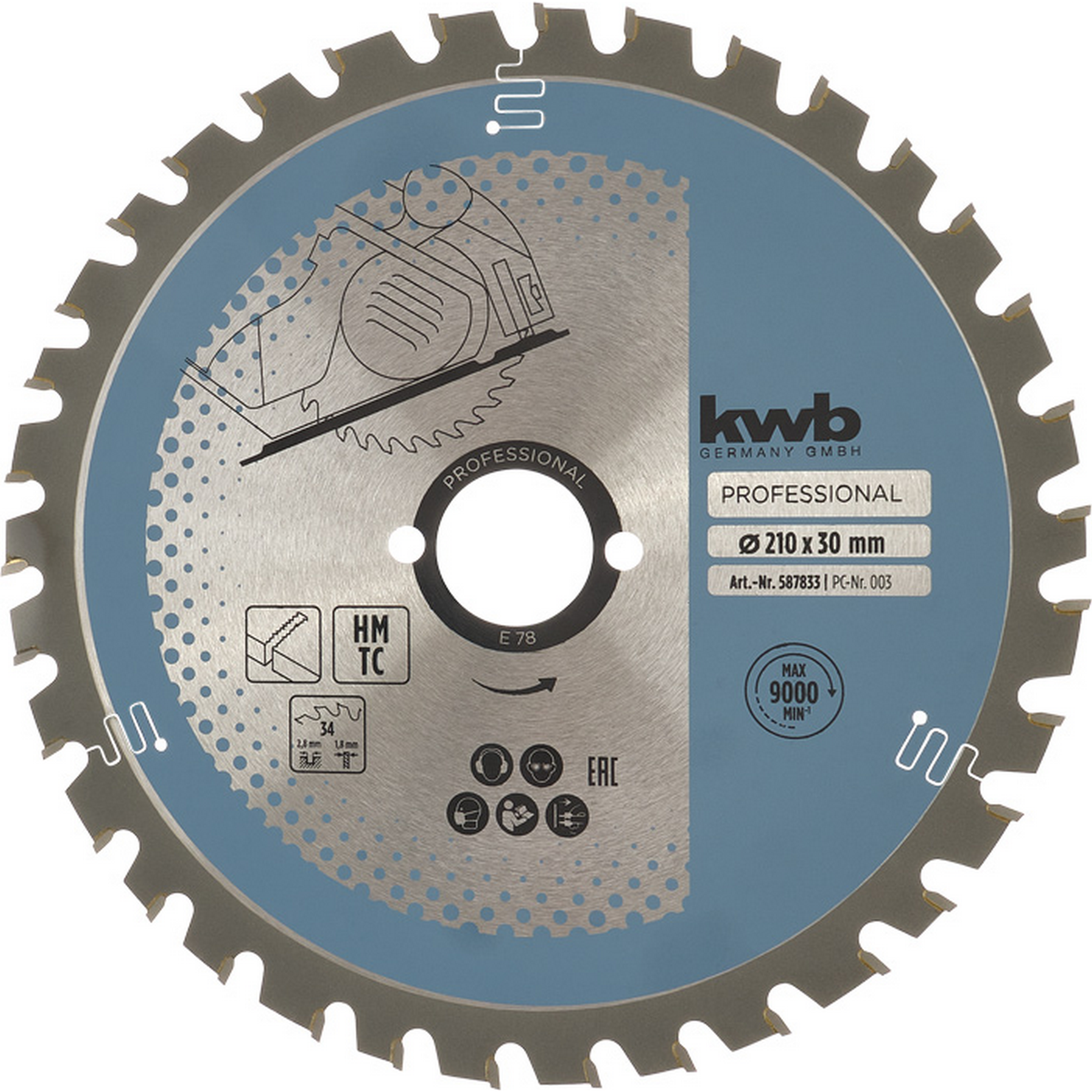 Handkreissägeblatt 'Easy Cut' 'Easy Cut' Ø 190 x 2,8 x 16 mm