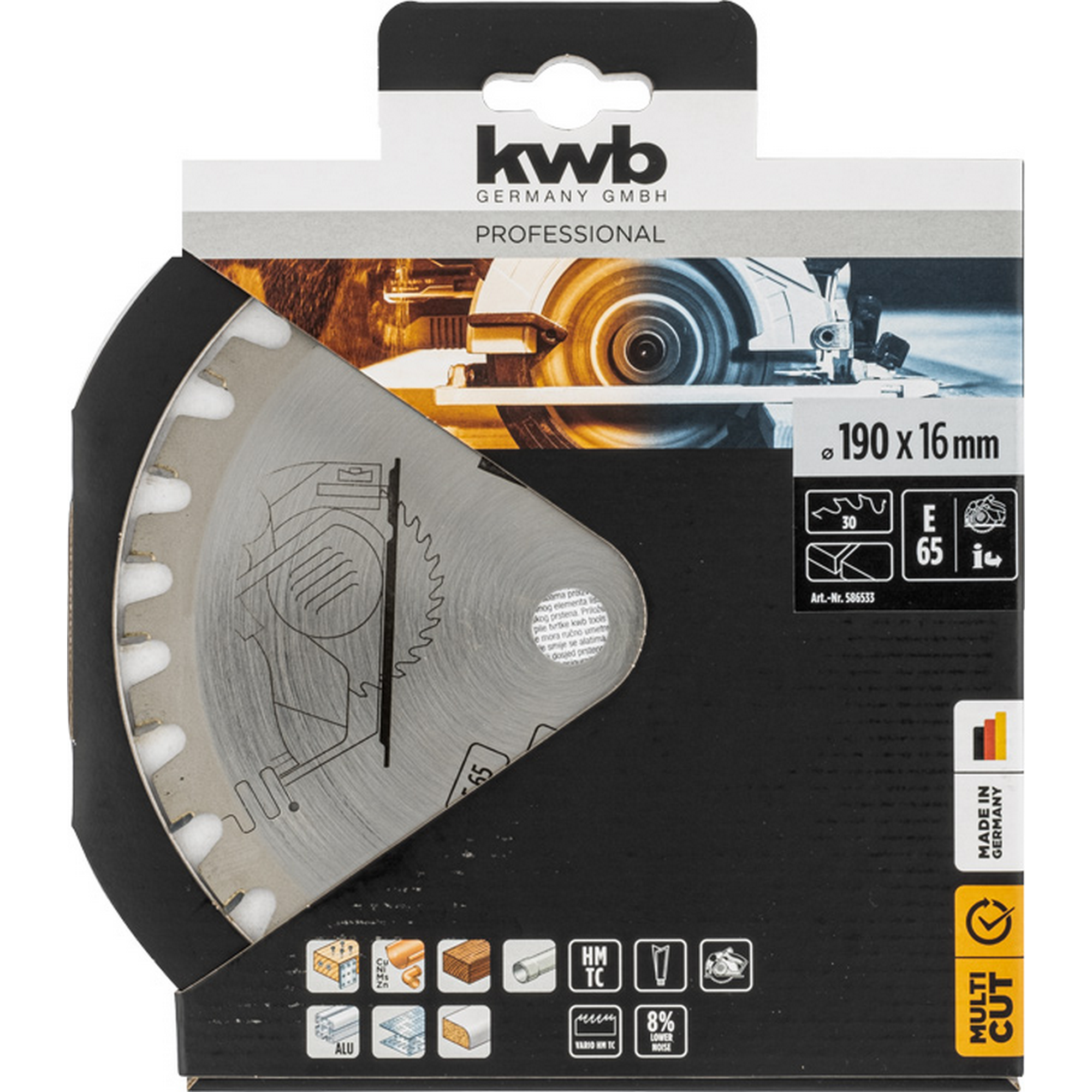 Handkreissägeblatt 'Easy Cut' 'Easy Cut' Ø 190 x 2,8 x 16 mm