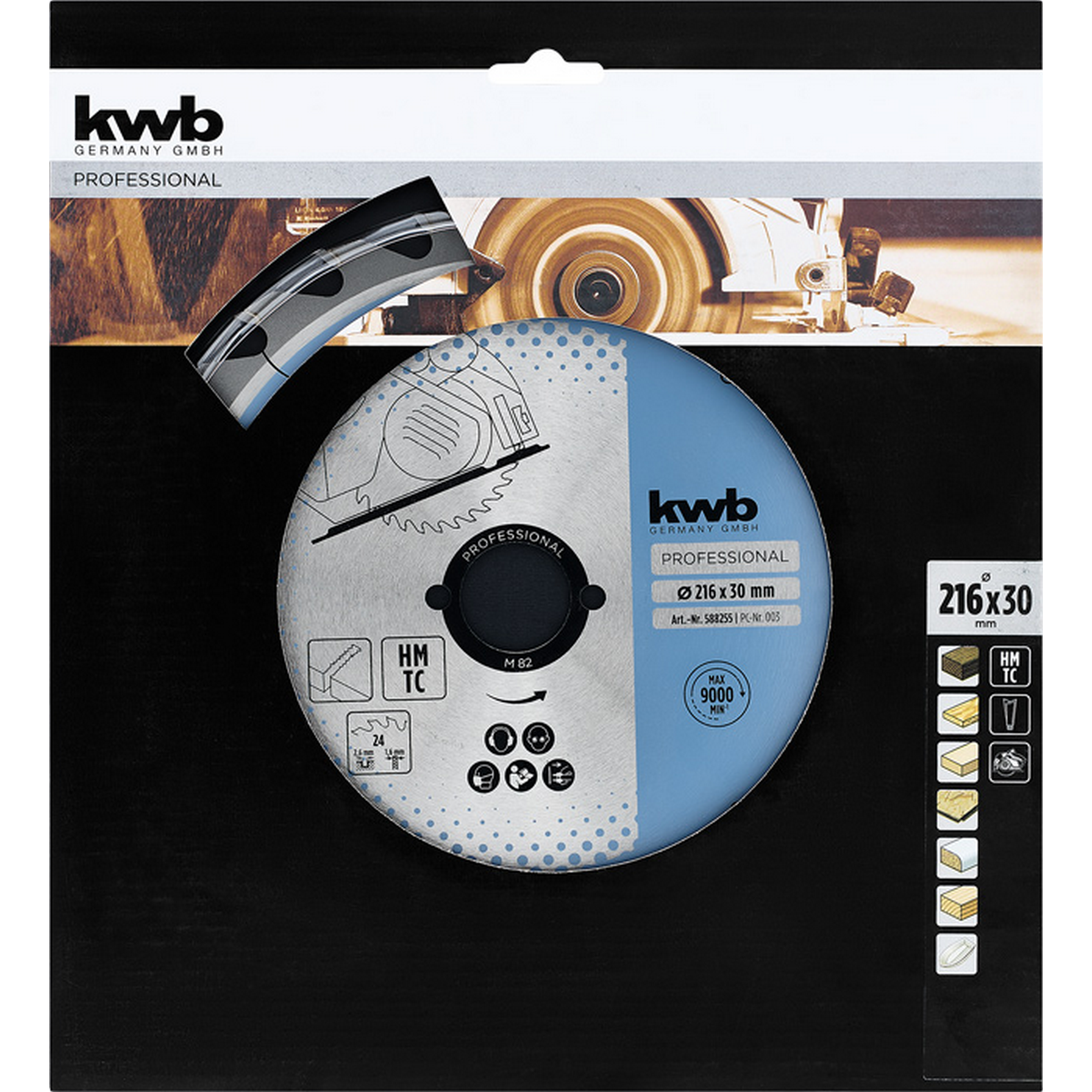 Handkreissägeblatt Ø 216 x 2,8 x 30 mm