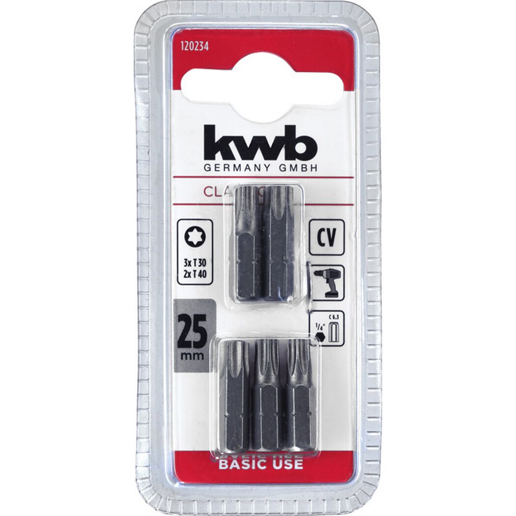 Bit-Set 'Basic Use' Torx 25 mm 5-teilig