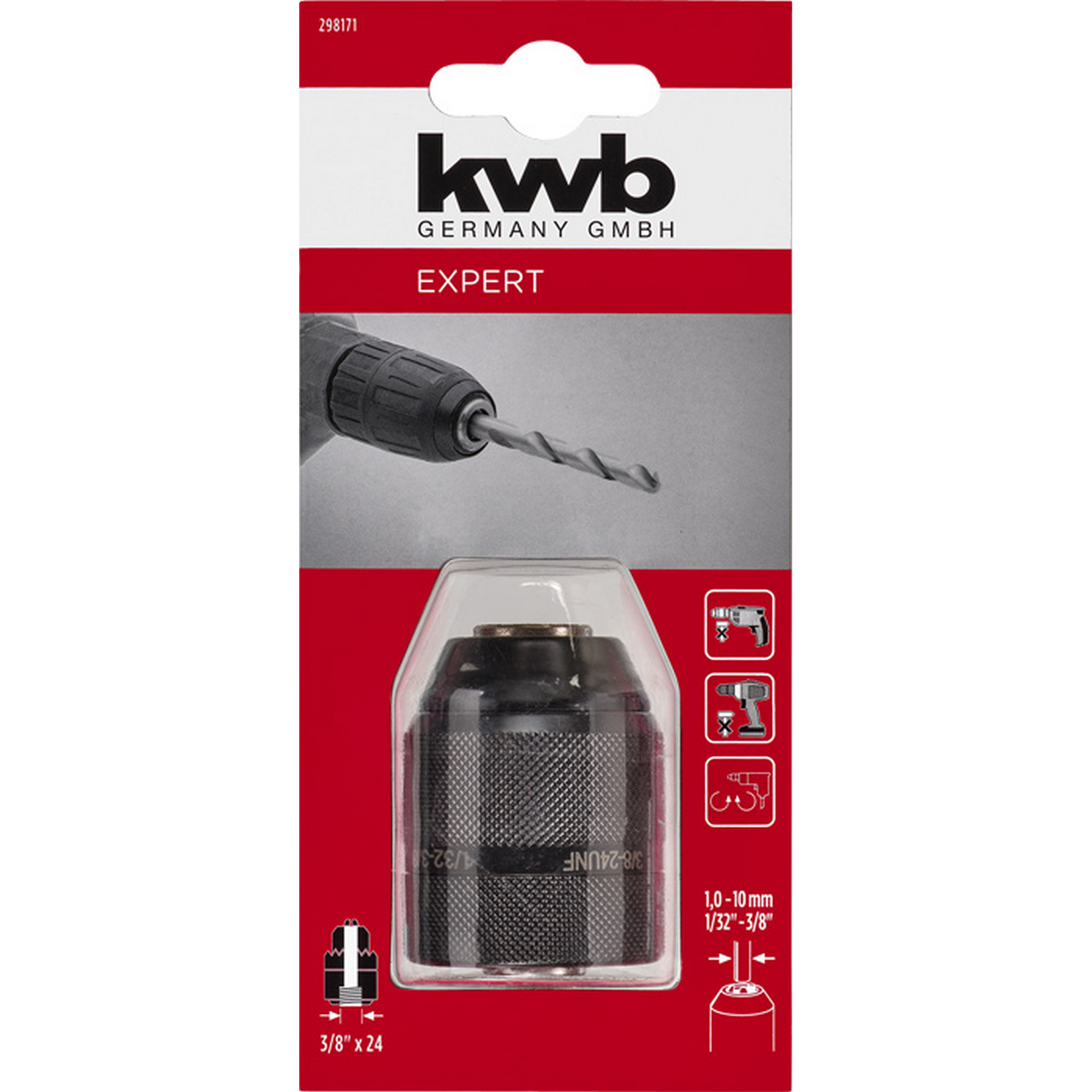 Thumbnail - kwb Schnellspannbohrfutter 1-10 mm 3/8"