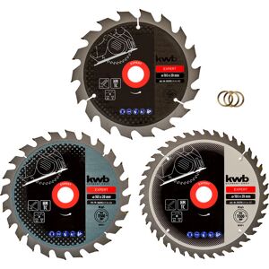 Kreissägeblatt-Set Ø 165 x 20 mm 3-teilig