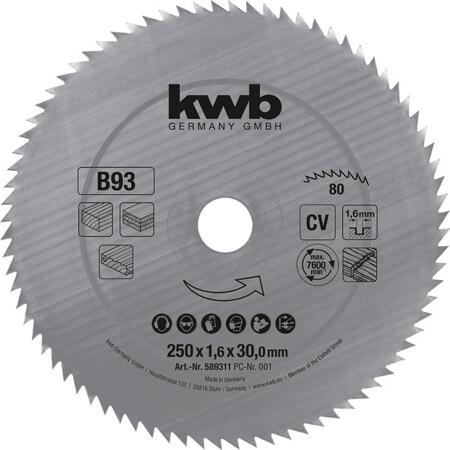 2. Bild von Kreissägeblatt Ø 250 x 2,4 x 30 mm