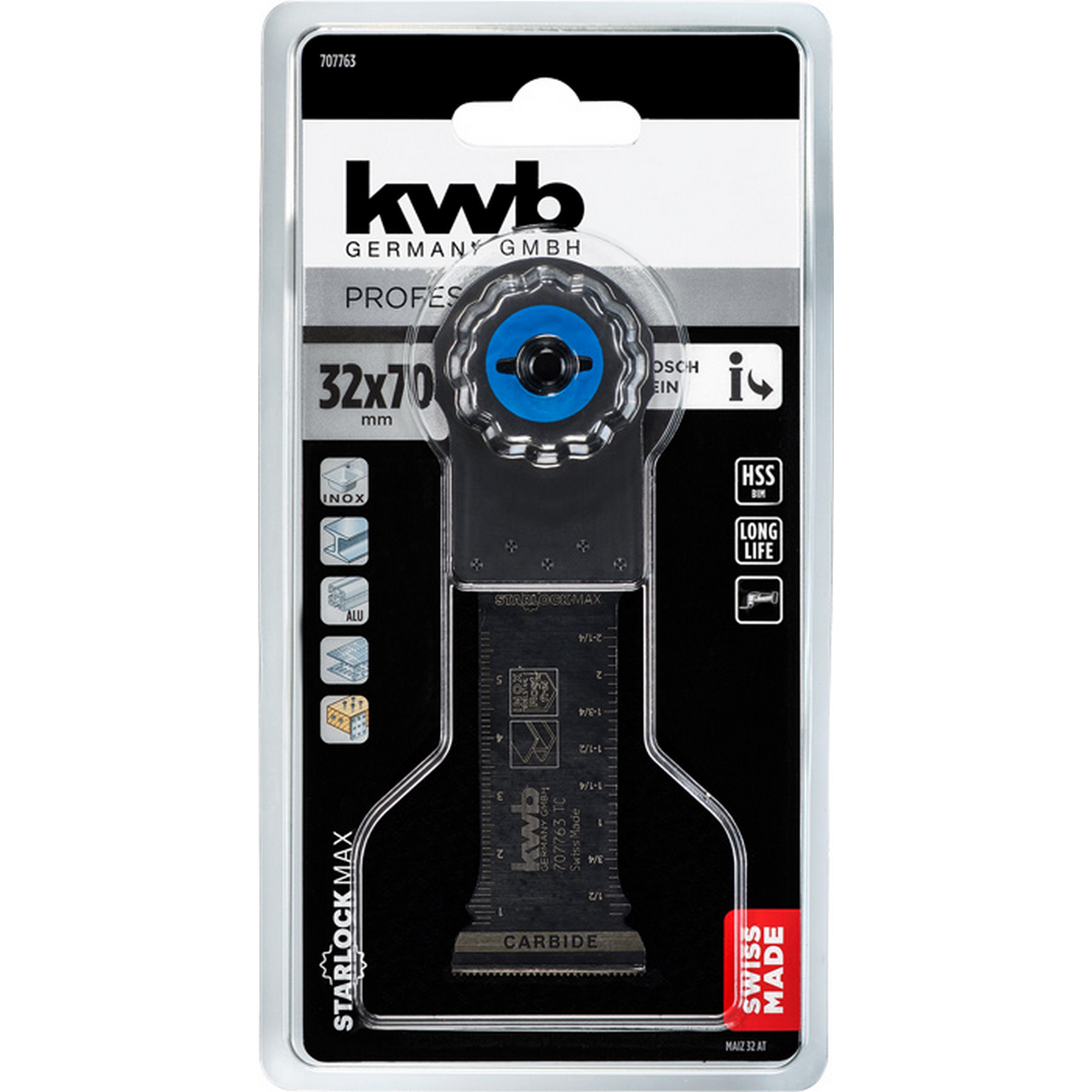 Tauchsägeblatt Hartmetall 32 x 70 mm