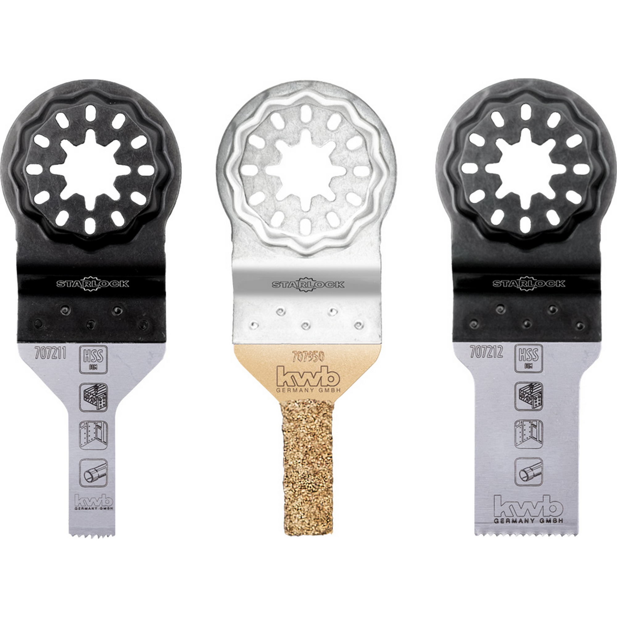 Tauchsägeblatt-Set mit Feile Starlock 3-teilig