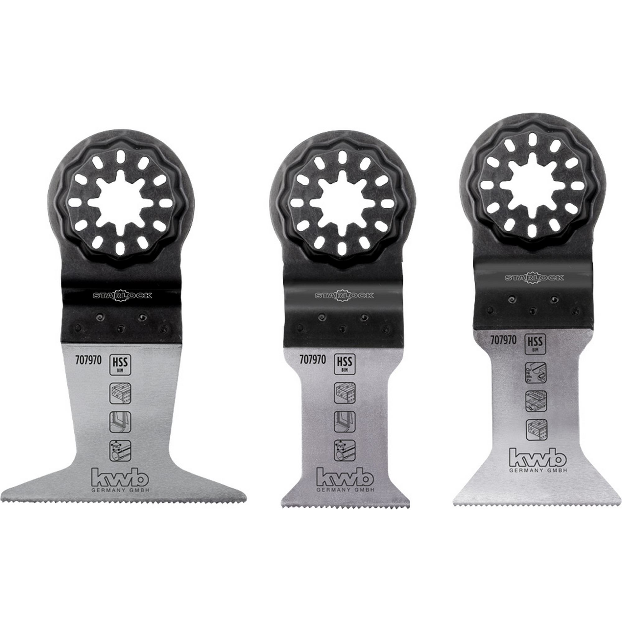Tauchsägeblatt-Set Starlock 3-teilig