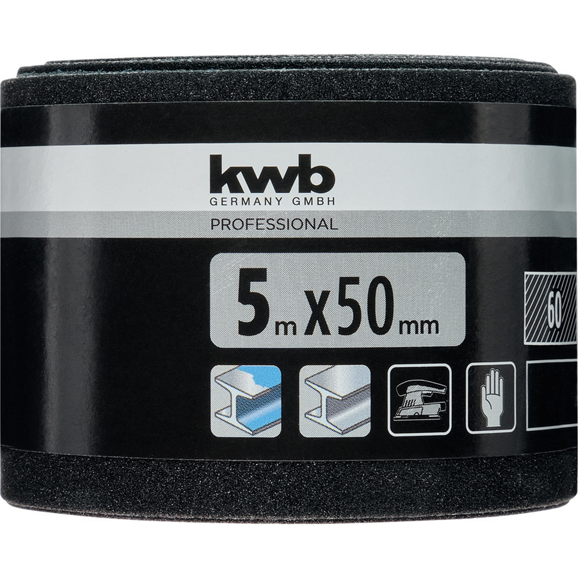 Schleifrolle Blaukörper K60 50 mm x 5 m