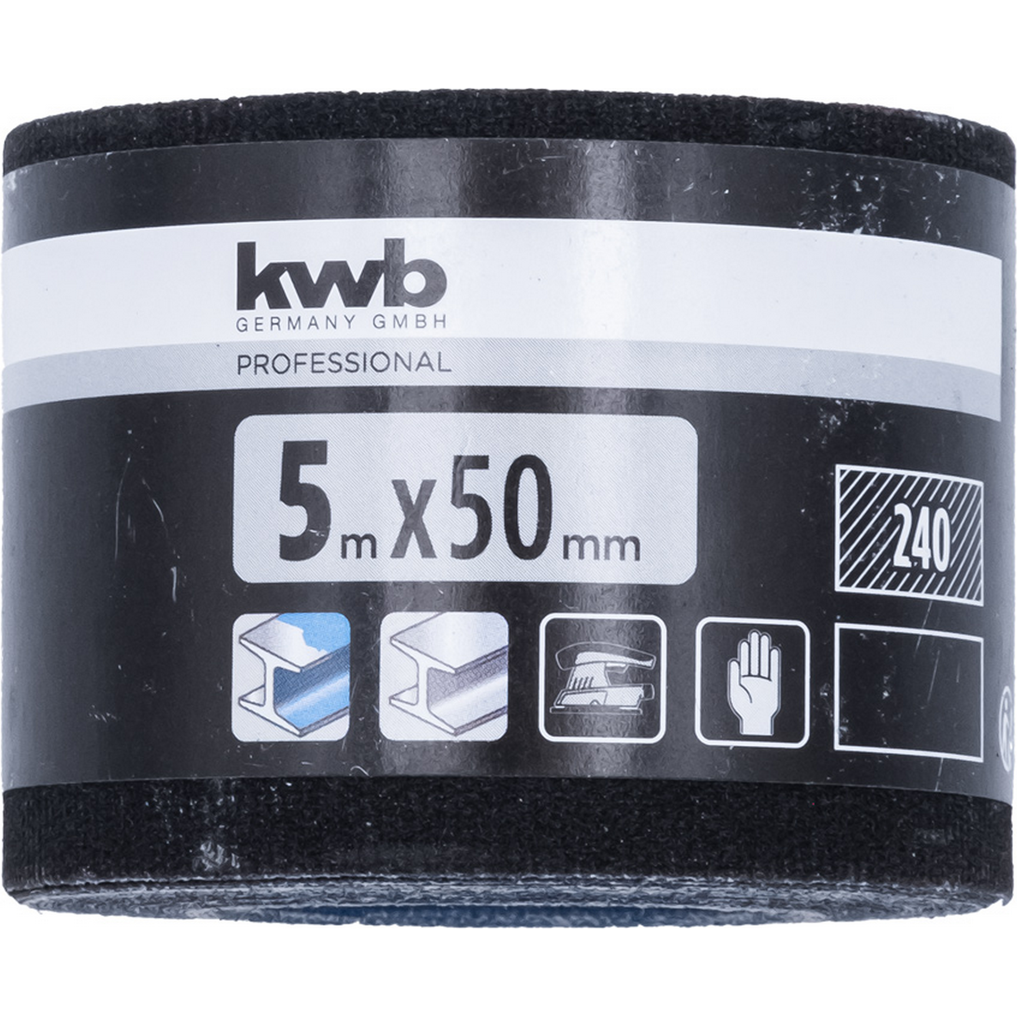 Schleifrolle Blaukörper K240 50 mm x 5 m