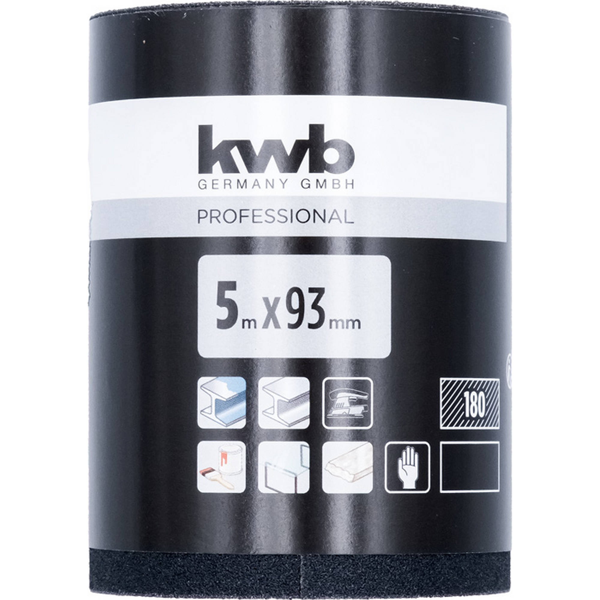 Schleifrolle wasserfest K180 93 mm x 5 m