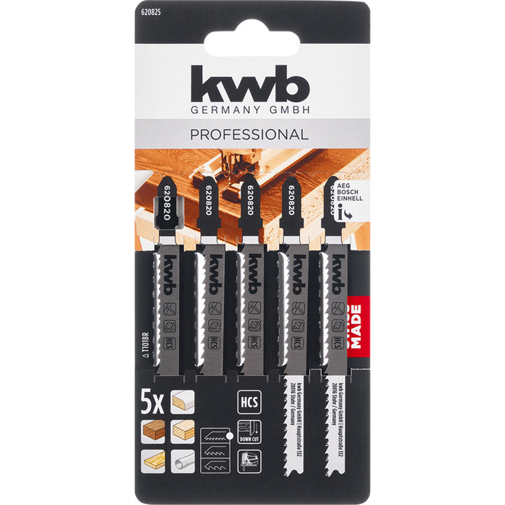 Stichsägeblatt 'Down Cut' HCS fein 5 Stück