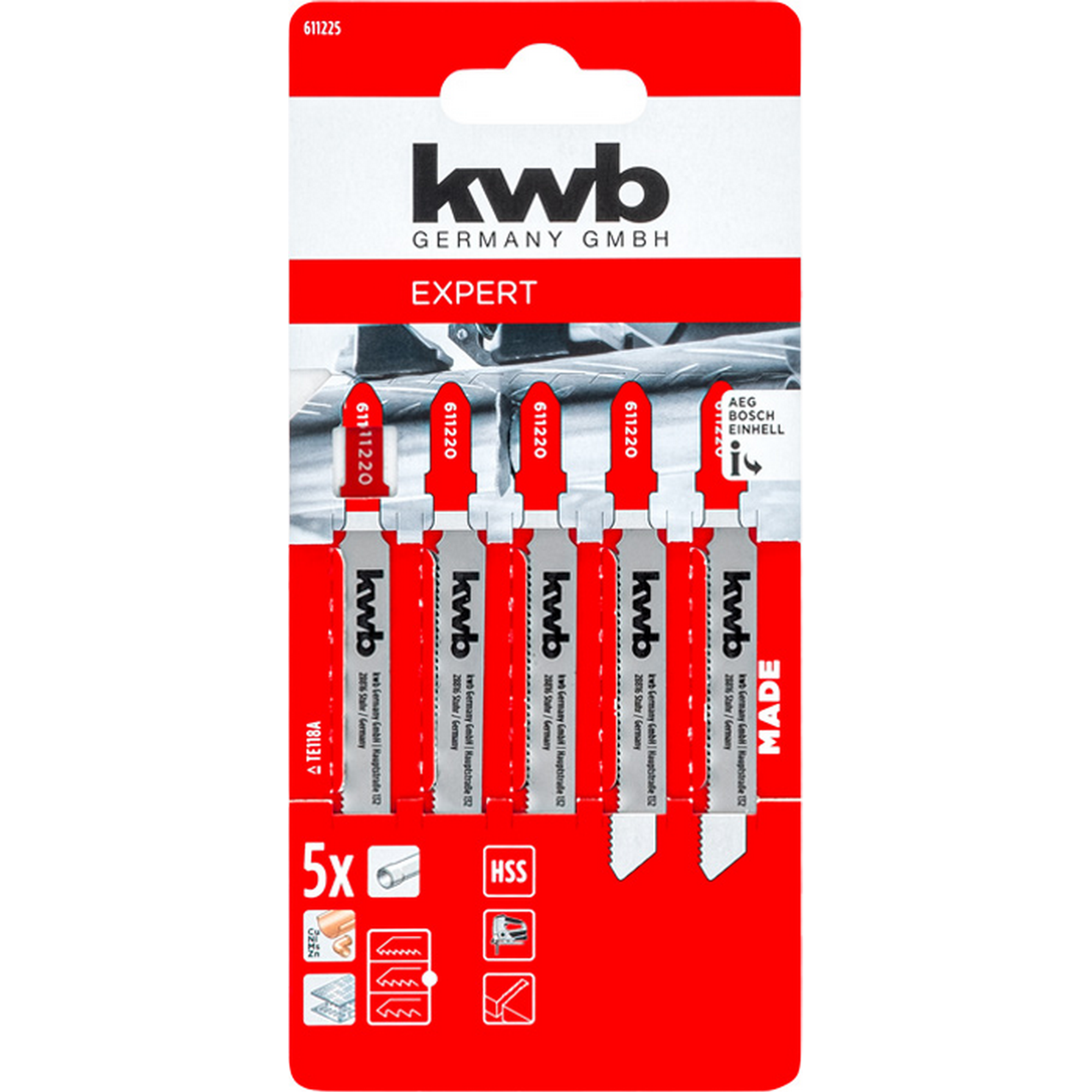 Stichsägeblatt HSS mittel 5 Stück