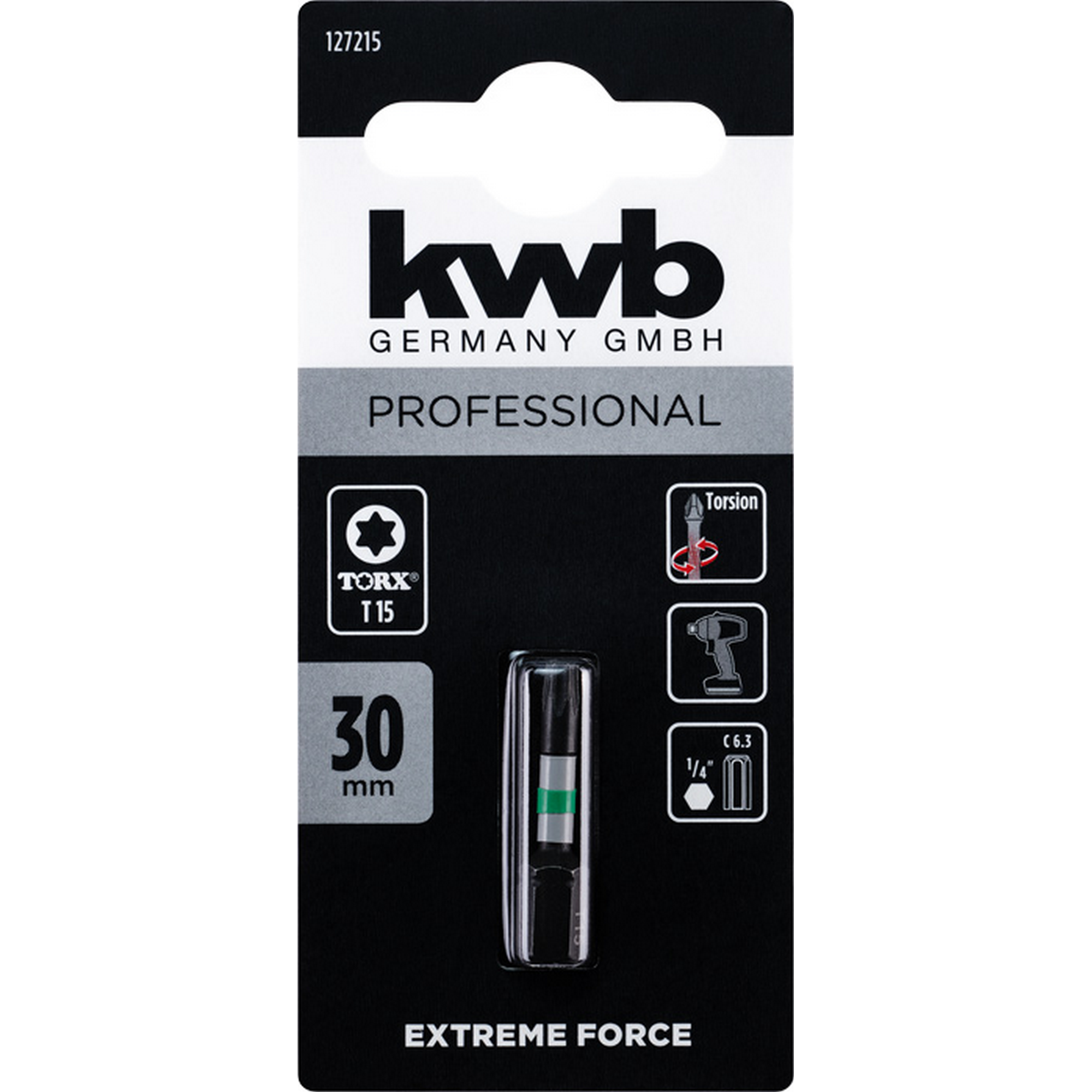Bit 'Extreme Force' T15 30 mm