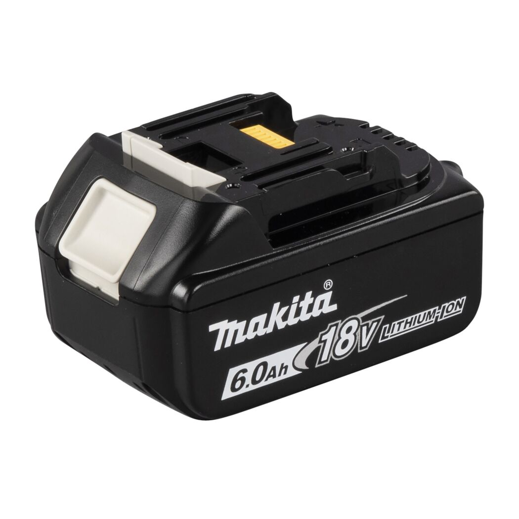 Schwarzer Makita 18V Lithium-Ionen-Akku, 6.0 Ah