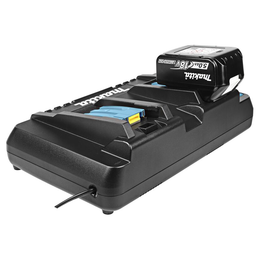 Makita 2-Fach Ladegerät DC18RD mit Akku
