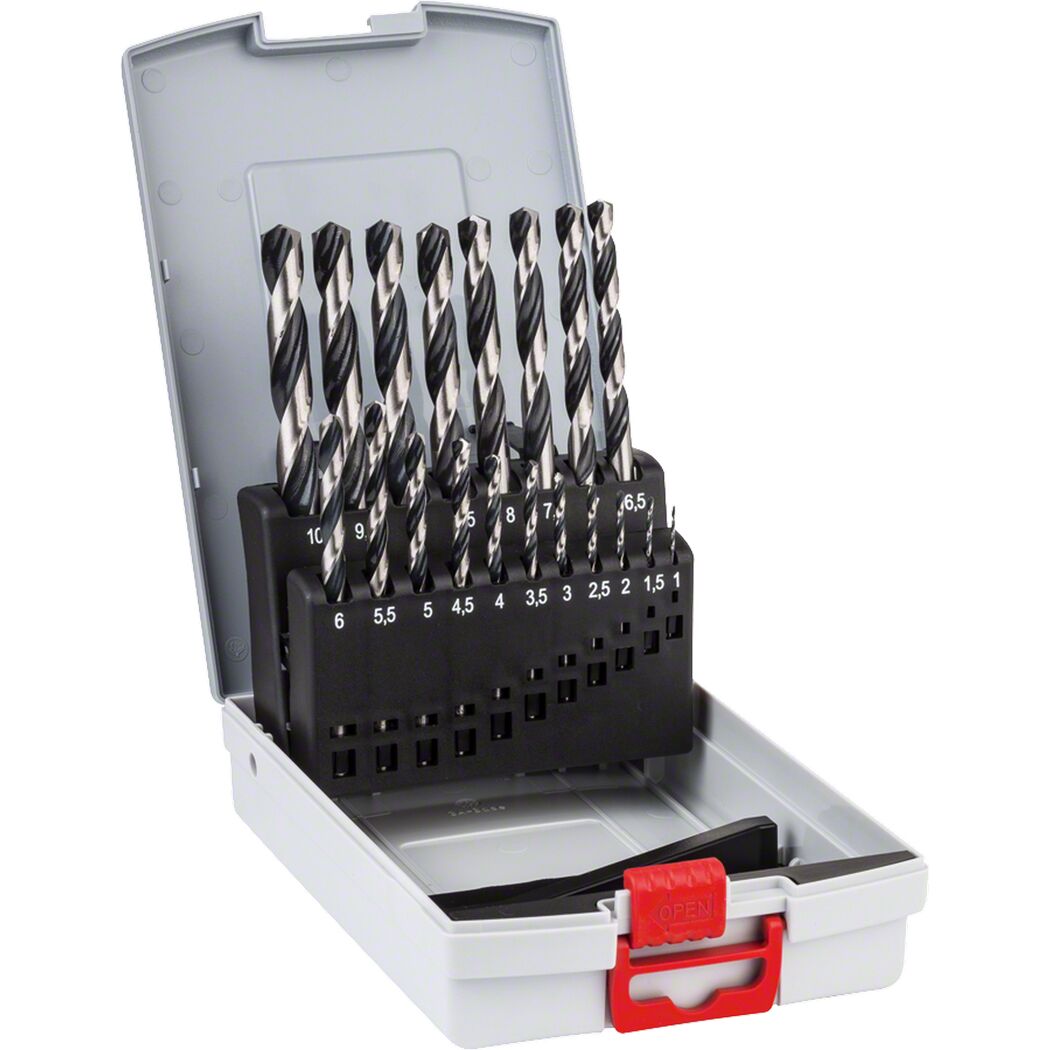 19-teiliger HSS-Spiralbohrer-Satz in Box