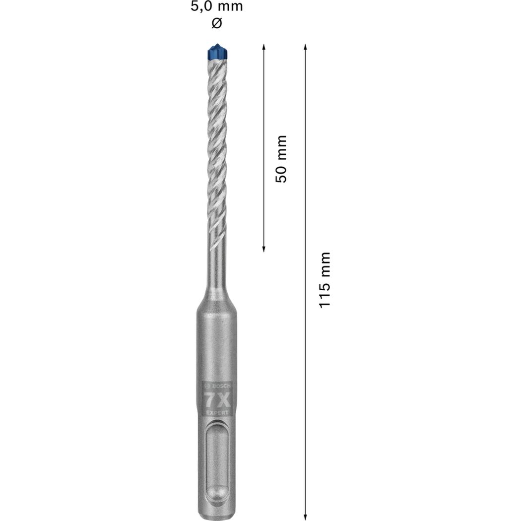 Hammerbohrer 'Expert SDS plus-7X' 5 x 50 x 115 mm