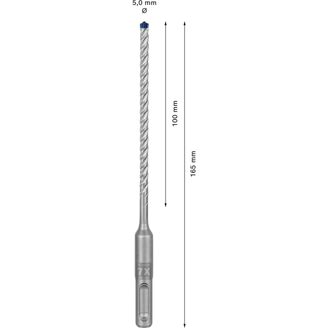 SDS plus 7X EXPERT Bohrer, 5 x 100 x 165 mm