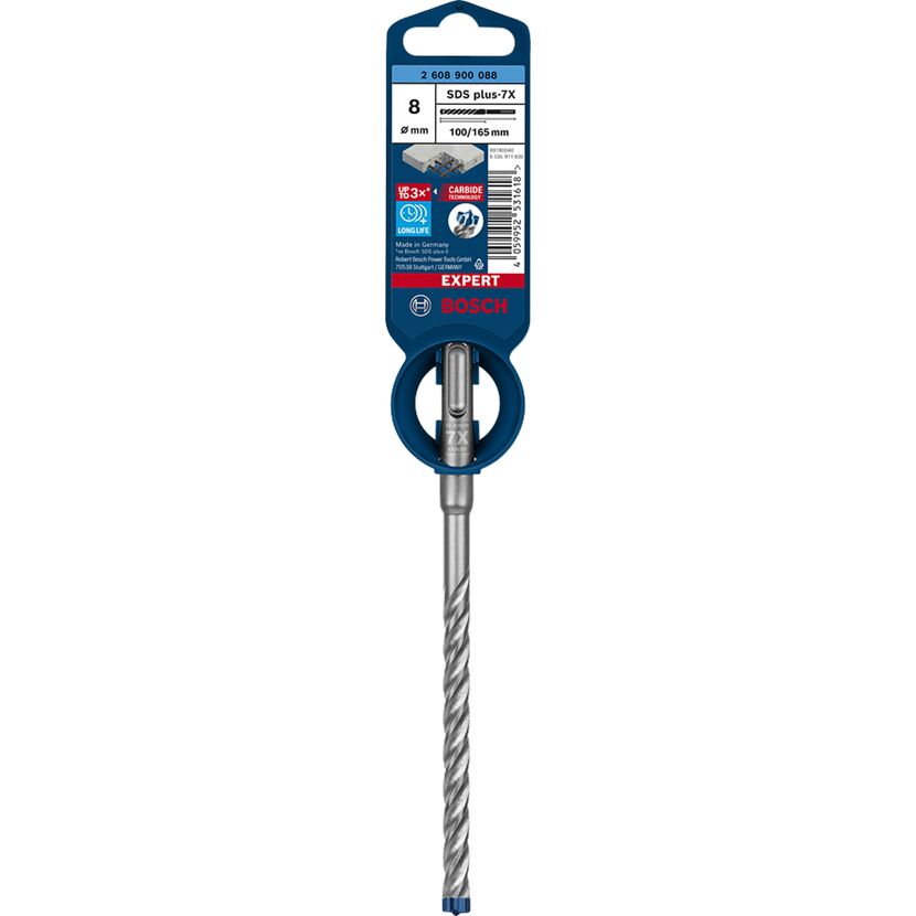 SDS Plus-7X Bohrer von Bosch, 8 mm Durchmesser