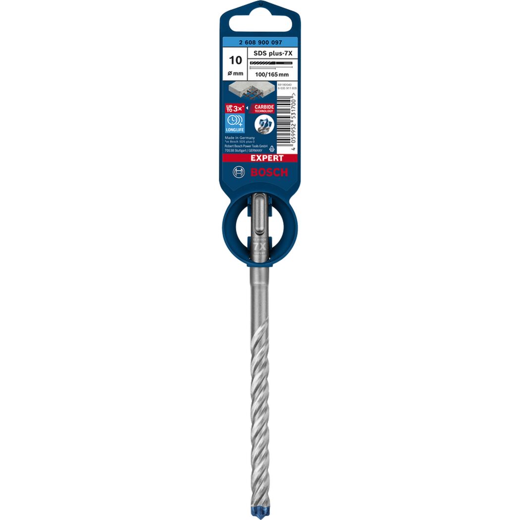 SDS Plus-7X Bohrer von Bosch, 10 mm Durchmesser
