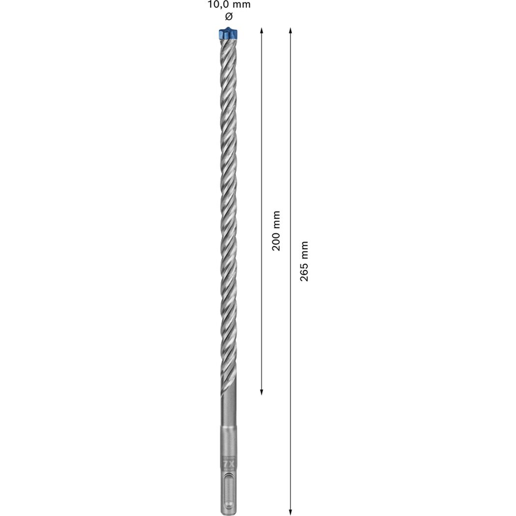 SDS Plus-7X Hammerbohrer, 10 x 200 x 265 mm