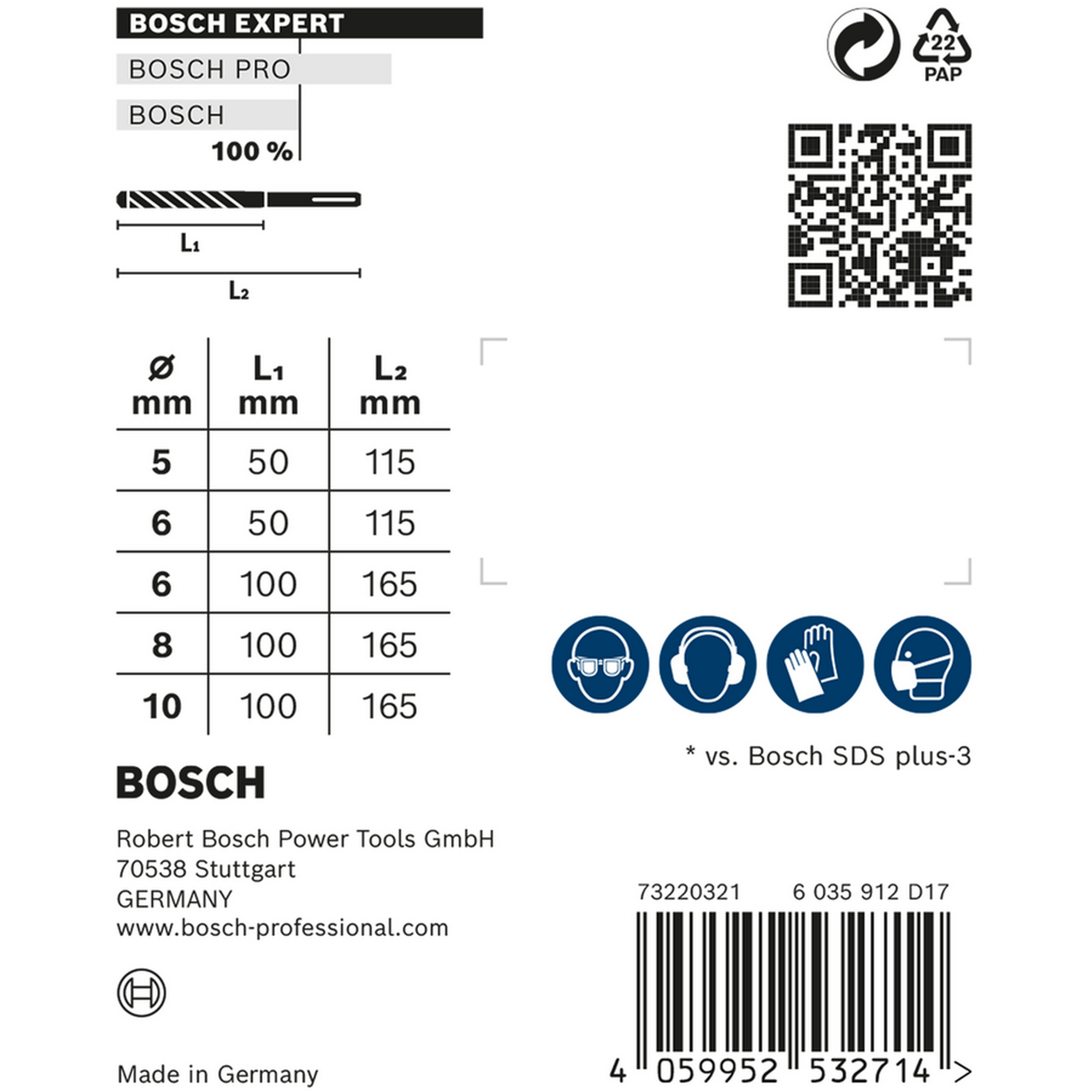 Hammerbohrer-Set 'Expert SDS plus-7X' Ø 5-10 mm 5-teilig + product picture