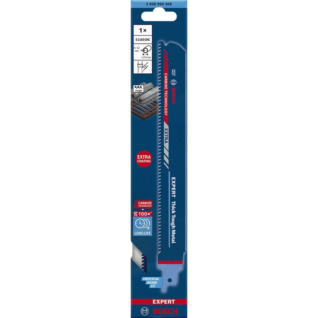 Bosch Expert Säbelsägeblatt S1155 CHC für dickes Metall