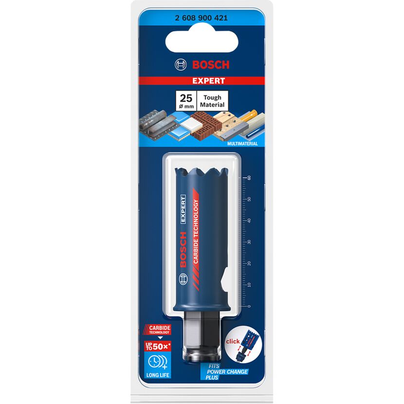 Bosch Lochsäge, Expert Tough Material, 25 mm Durchmesser