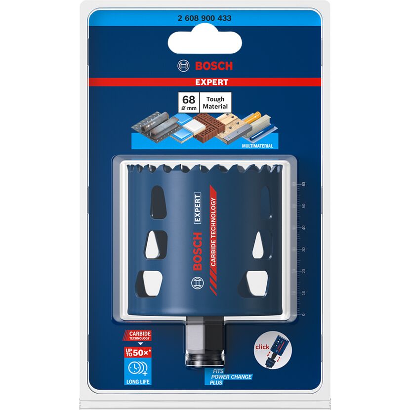 Bosch Lochsäge, 68 mm Durchmesser, in Verpackung