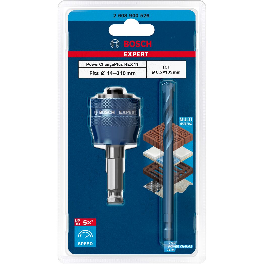 Bosch PowerChange Plus Adapter und Bohrer
