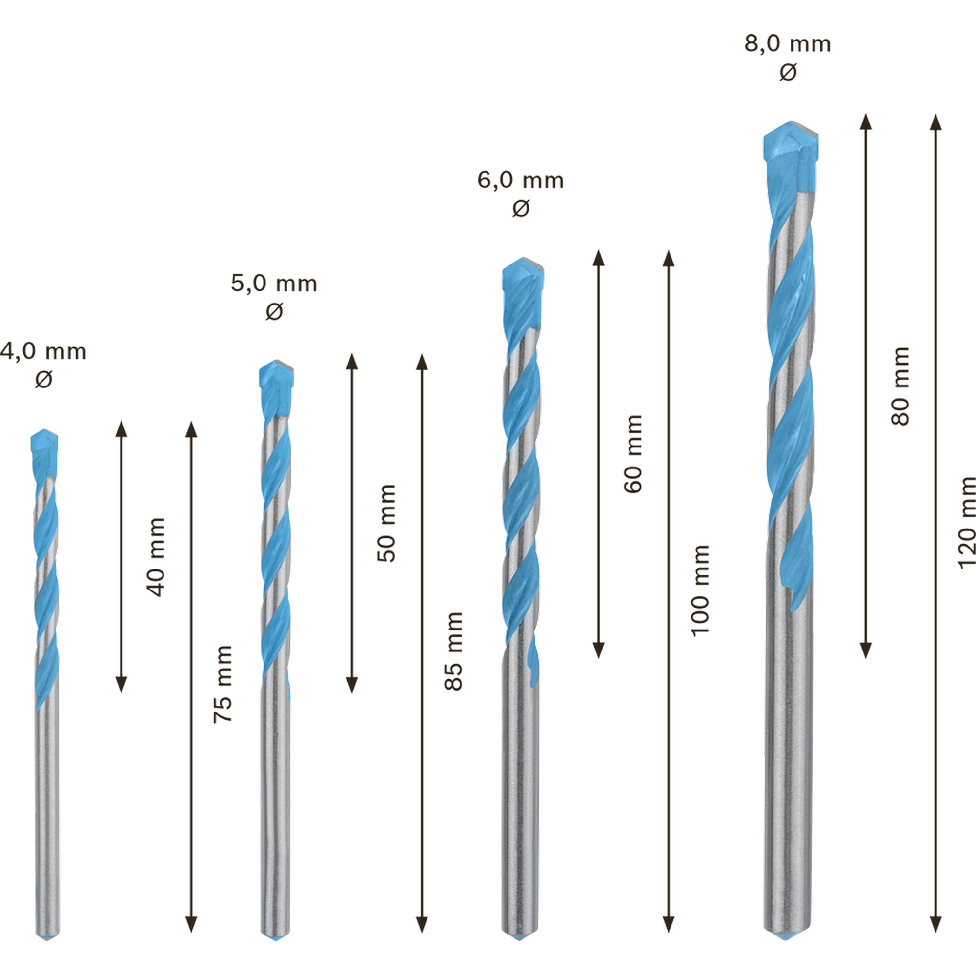 Bohrer-Set 'Expert Multi Construction CYL-9' Ø 4-8 mm 4-teilig + product picture