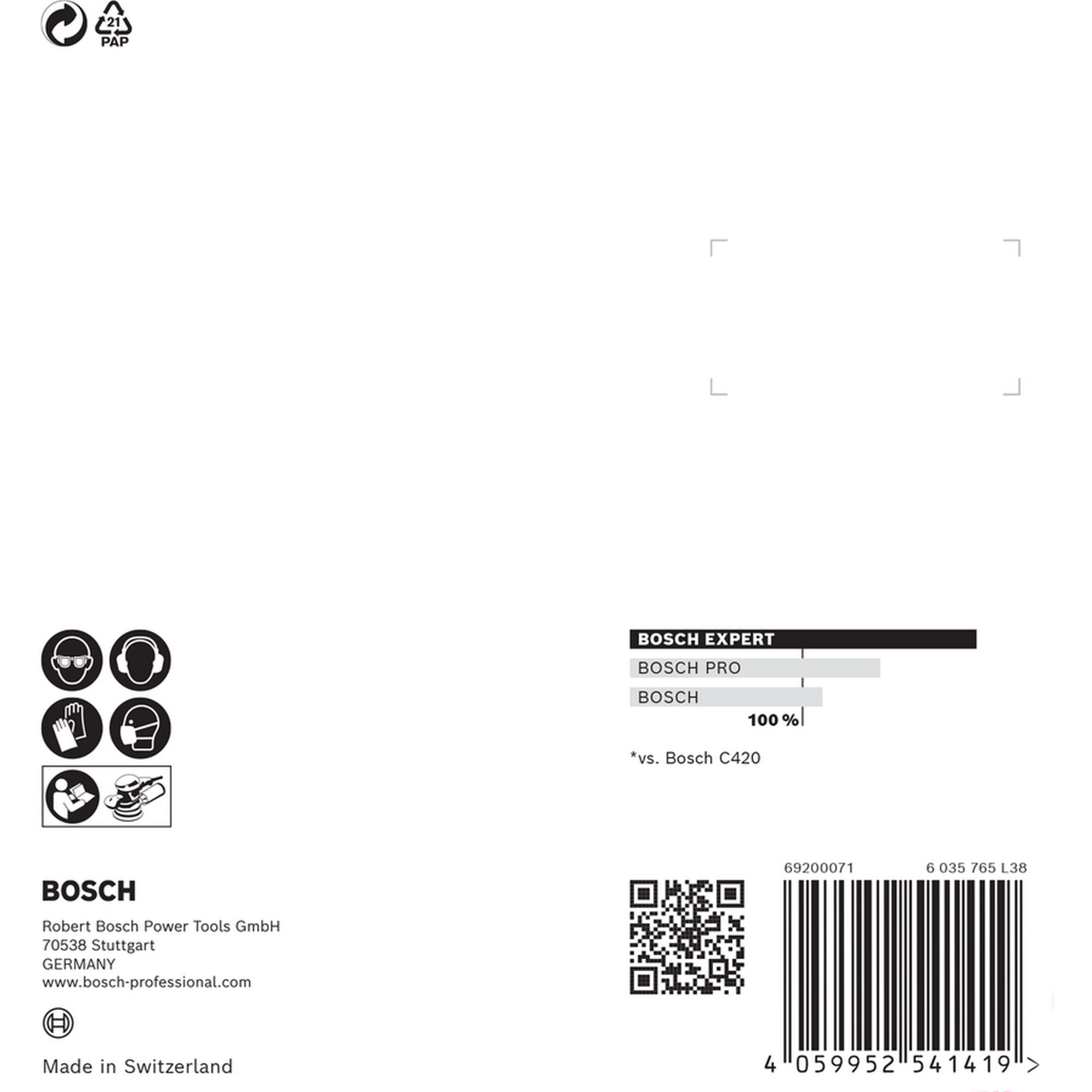 Exzenterschleifblatt 'Expert C470' Klett 8 Löcher Ø 125 mm G 40, 5-teilig