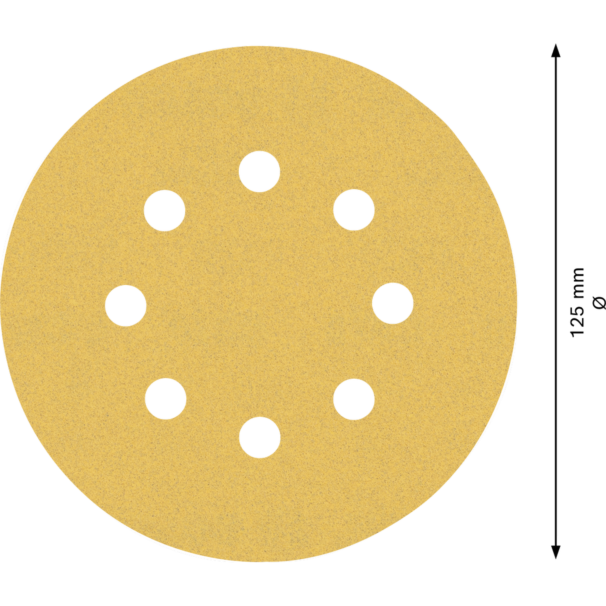 Exzenterschleifblatt 'Expert C470' Klett 8 Löcher Ø 125 mm G 120, 5-teilig