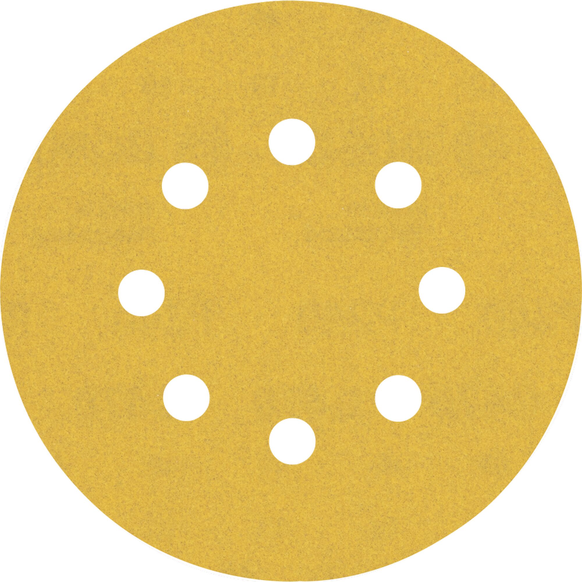Schleifblatt mit acht Löchern
