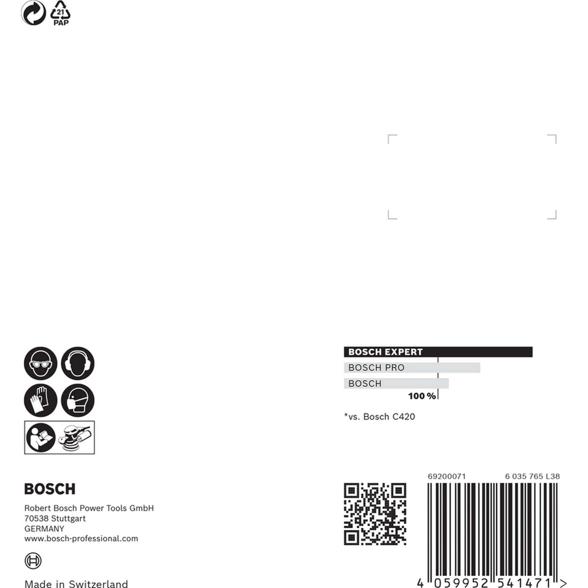 Exzenterschleifblatt 'Expert C470' Klett 8 Löcher Ø 125 mm G 240, 5-teilig