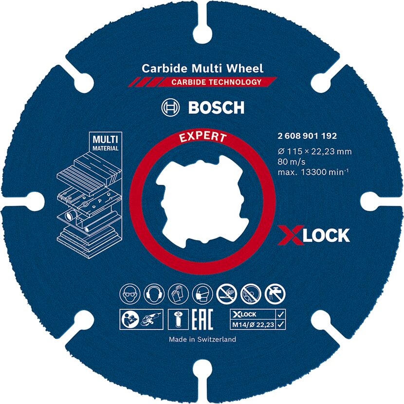 Bosch X-LOCK Carbide Multi Wheel, 115 x 22,23 mm