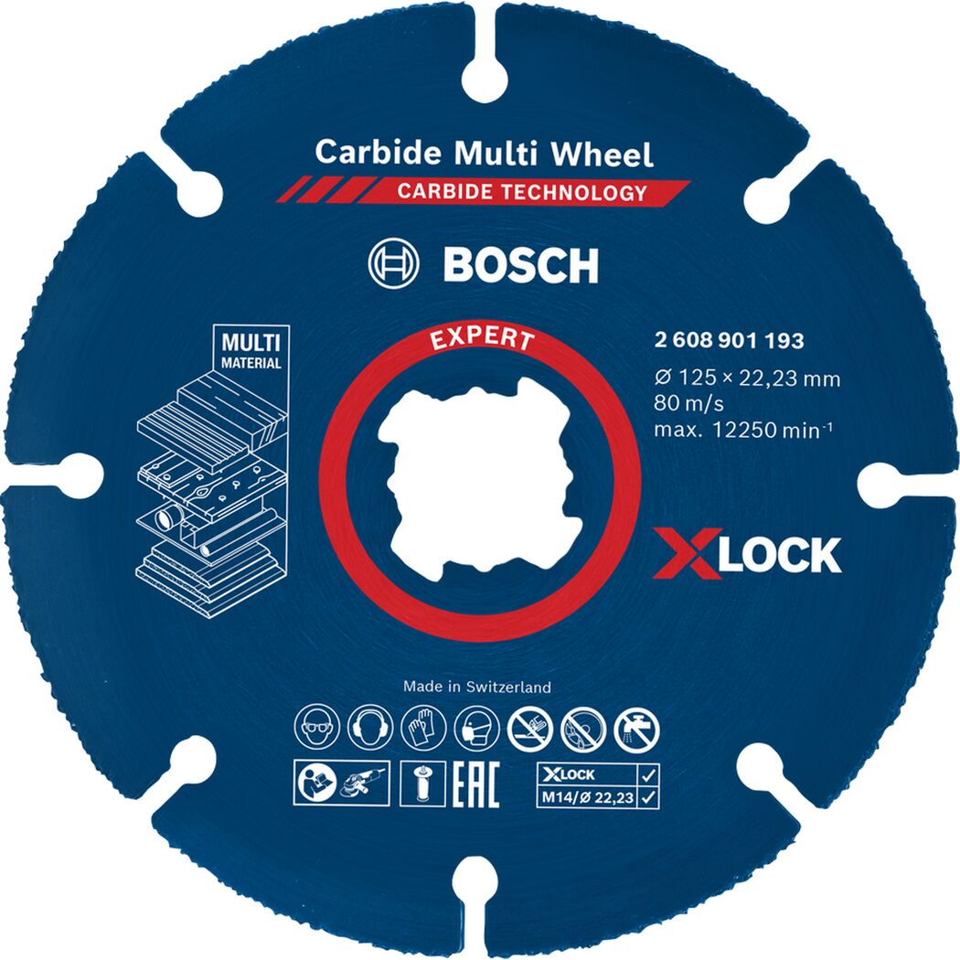 Bosch X-LOCK Carbide Multi Wheel, Durchmesser 125 mm