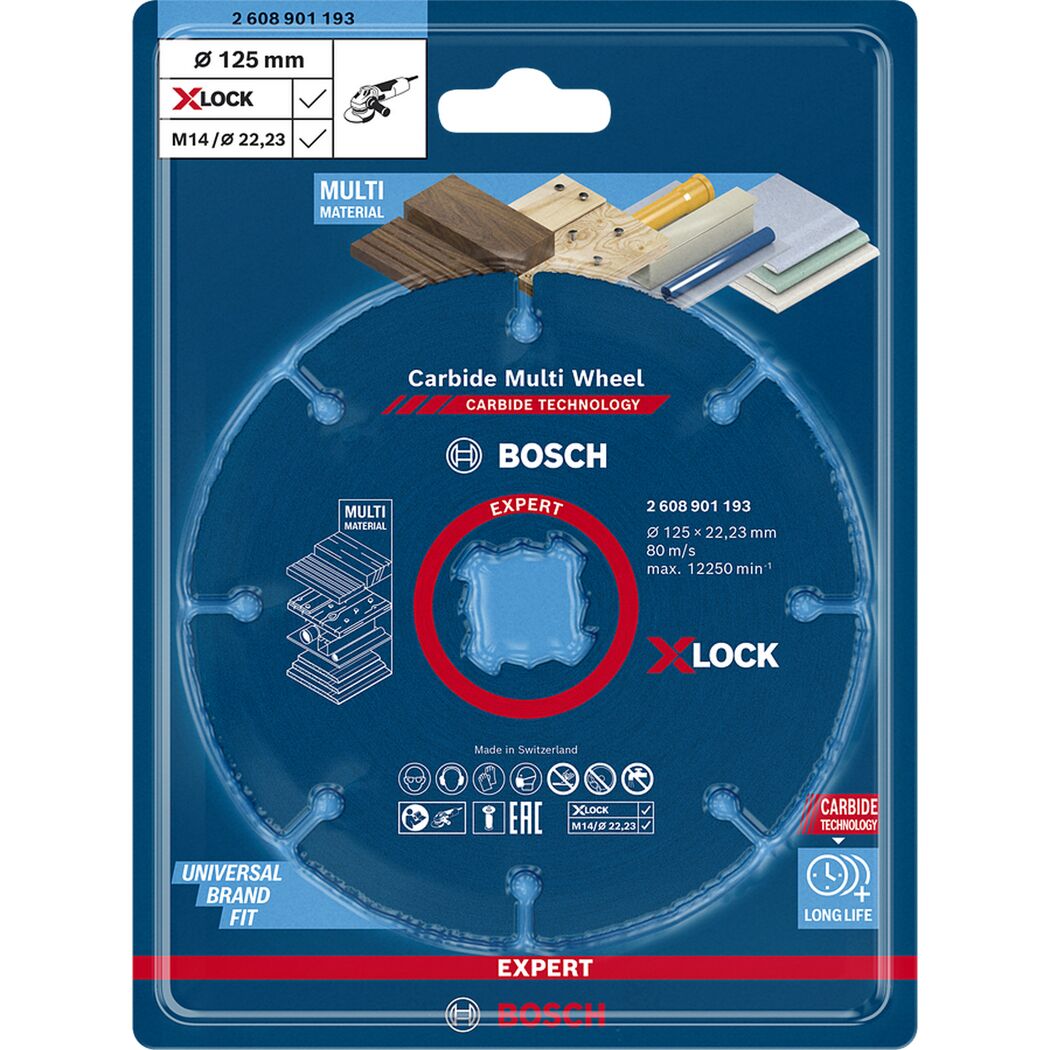 Bosch X-LOCK Multi-Material-Trennscheibe, 125 mm Durchmesser