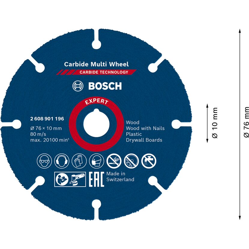 Bosch Carbide Multi Wheel, blau