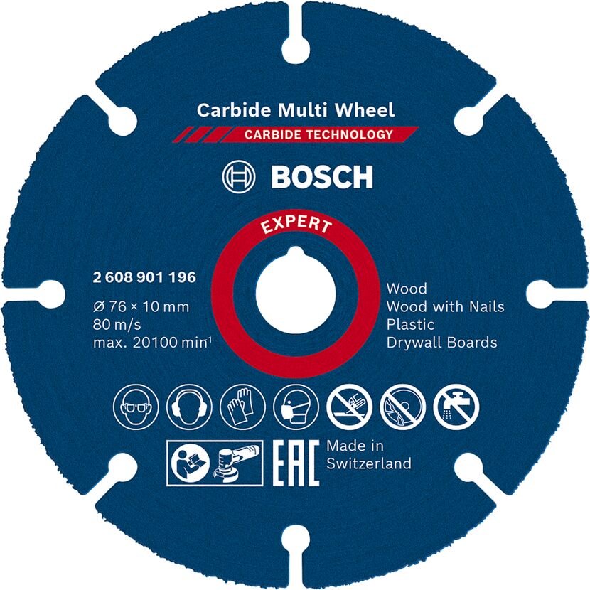 Bosch Carbide Multi Wheel, 76 x 10 mm