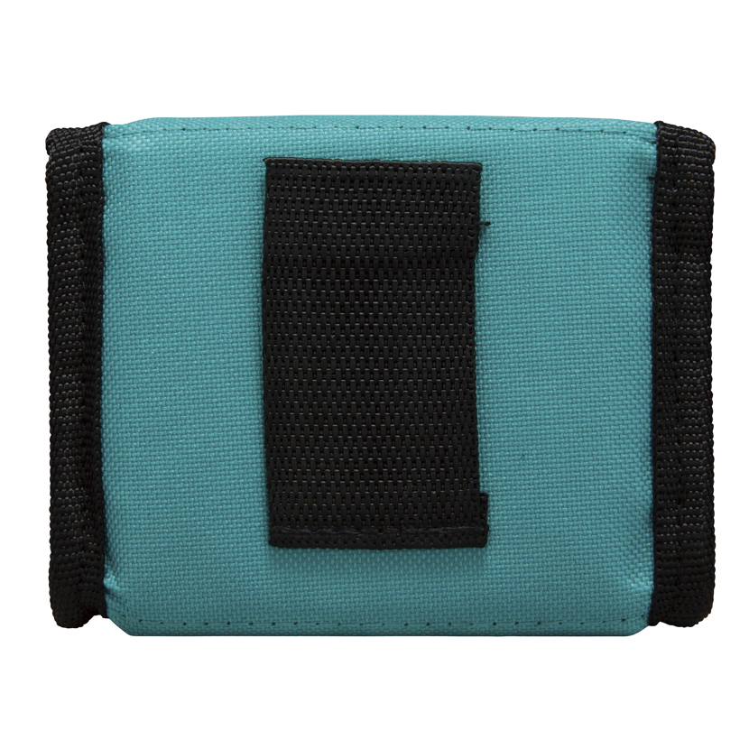 Blaue Tasche mit Gürtelschlaufe