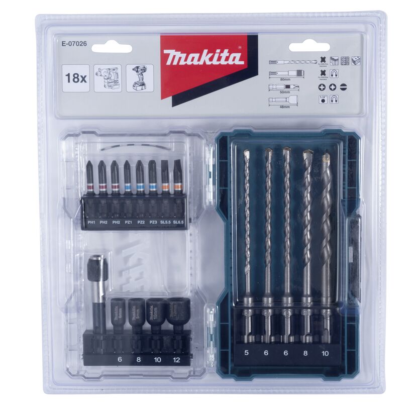 Makita Bohrer-Bit-Set 18-teilig
