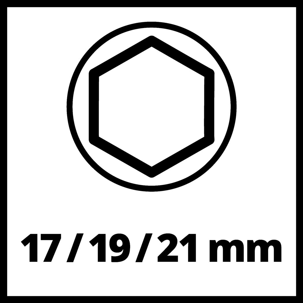 Innensechskant 17/19/21 mm