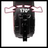 Schlauchtrommel 170° drehbar