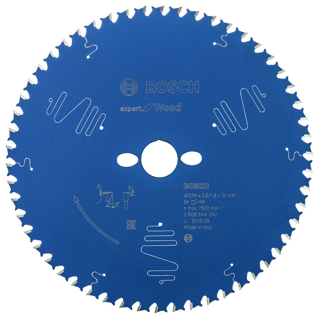 Blaues Bosch Kreissägeblatt Expert for Wood