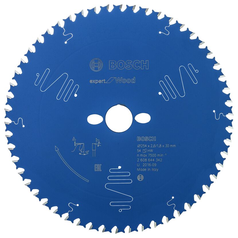Blaues Bosch Kreissägeblatt Expert for Wood